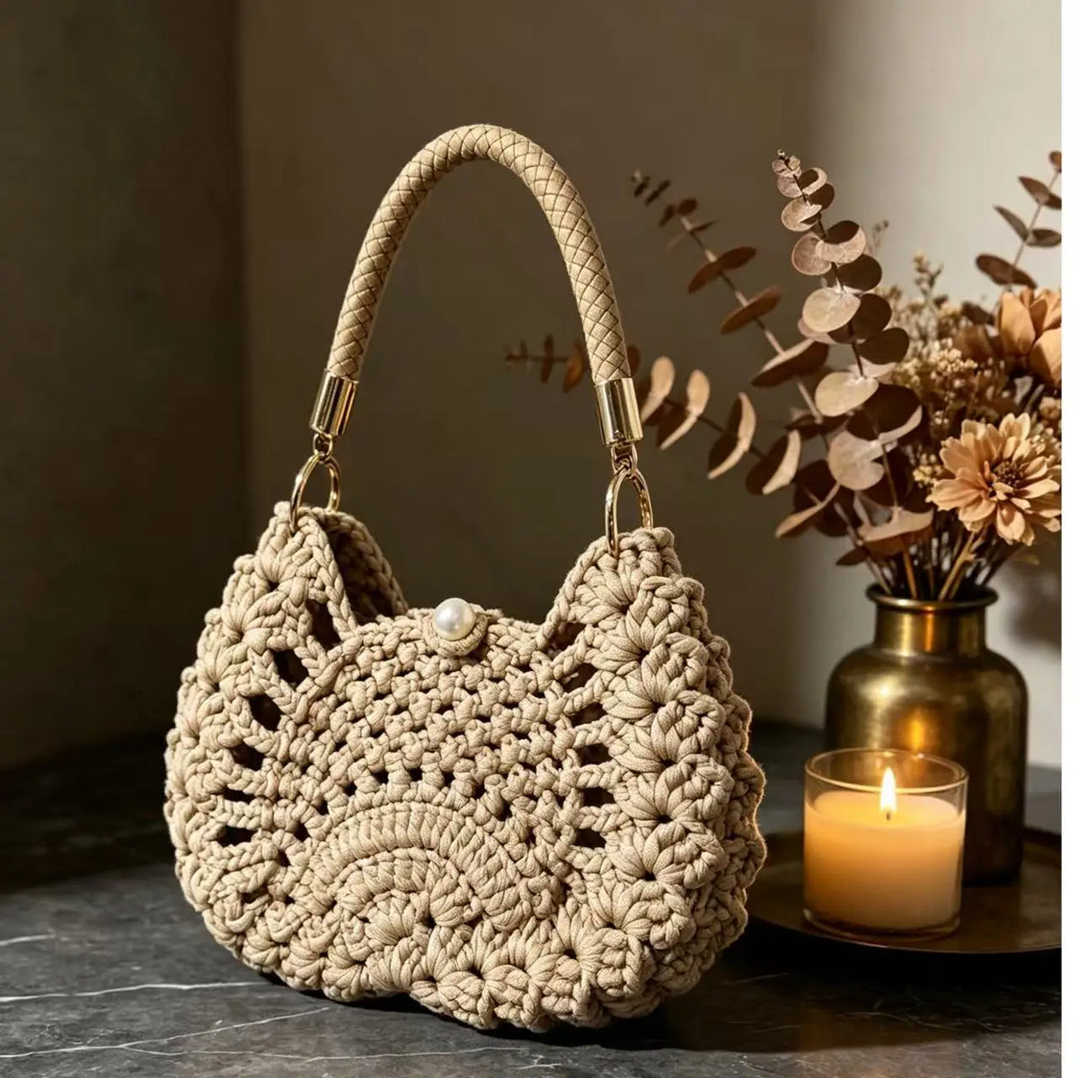 Bolso de Crochet Boho Artesanal
